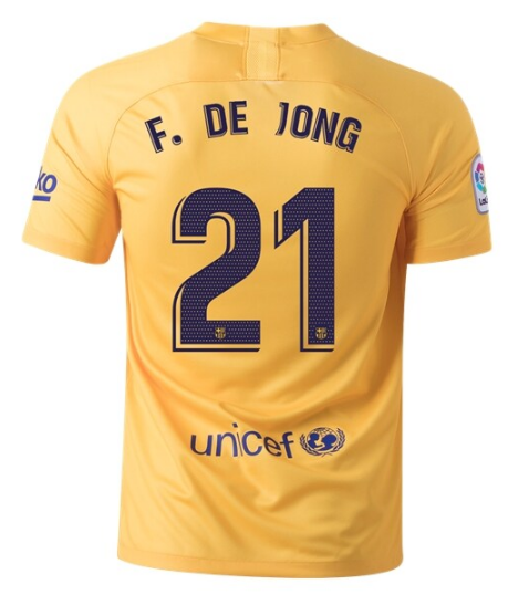 Barcelona Fourth Soccer Jersey Shirt Frankie de Jong #21 2019/20